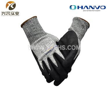 恒輝QNX330磨砂丁腈防割手套（三級防護(hù)）